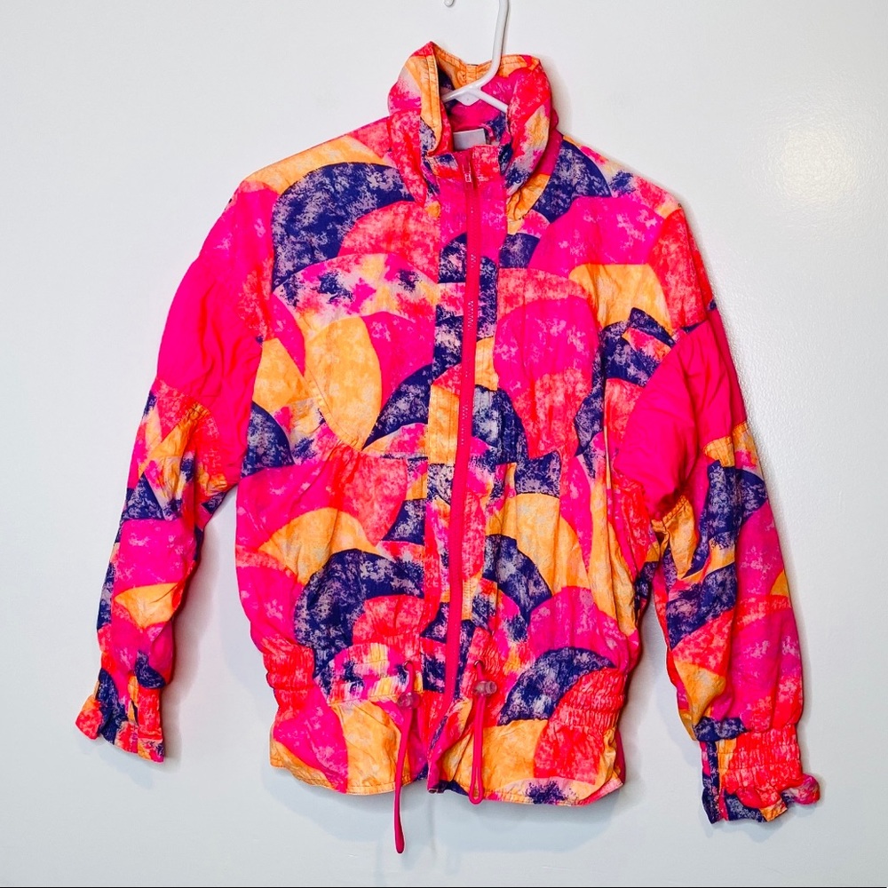 Vintage London Fog Neon Windbreaker